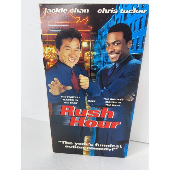 Rush Hour Jackie Chan Chris Tucker Comedy Action DRAMA VHS Video Movie - Picture 1 of 5